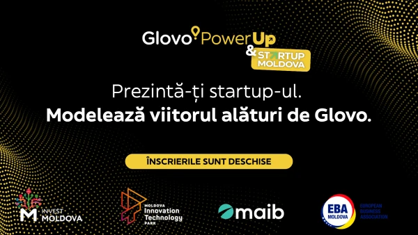 Glovo lansează Power Up în Moldova, competiția dedicată startup-urilor locale