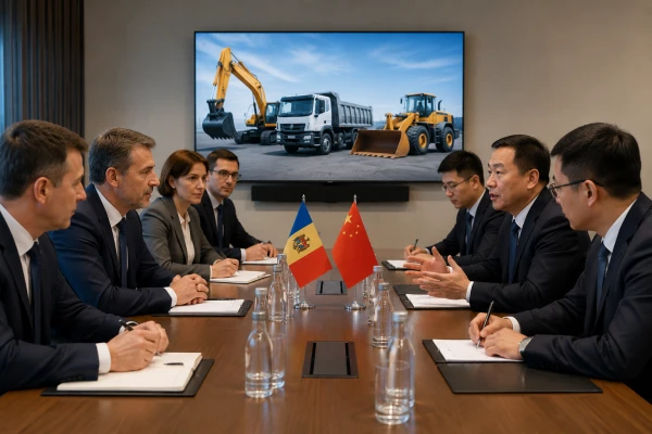 A Chinese company will explore the possibility of assembling heavy equipment and trucks in Moldova