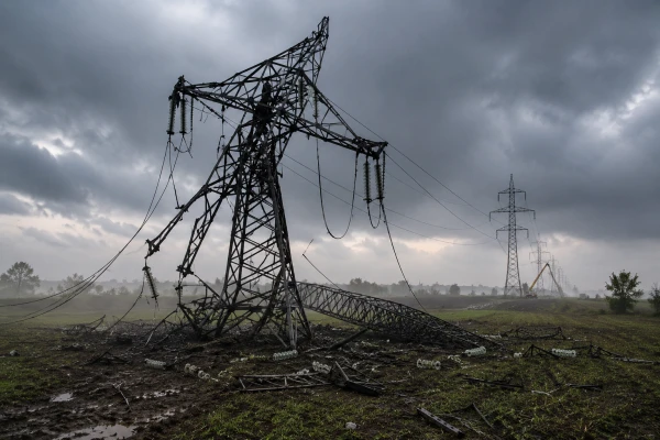 A natural disaster caused serious damage to the 330-kV Beltsy–Dnestrovsk power line