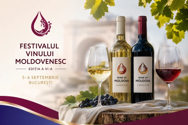 În perioada 5–6 septembrie, la București va avea loc cea de-a 6-a ediție a Festivalului vinului moldovenesc