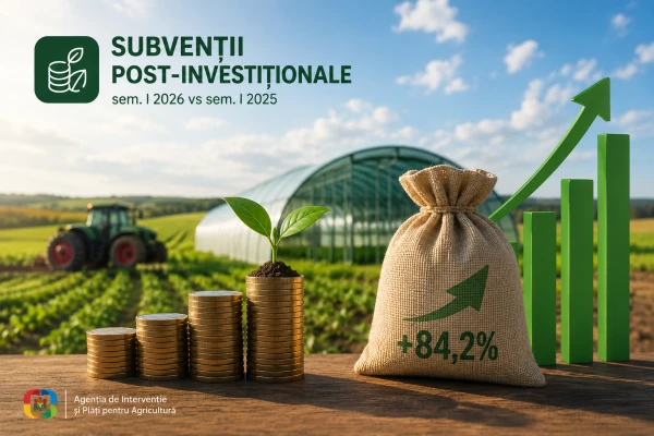 In Moldova, post-investment subsidy payments rose by 84.2% in the first half of 2026