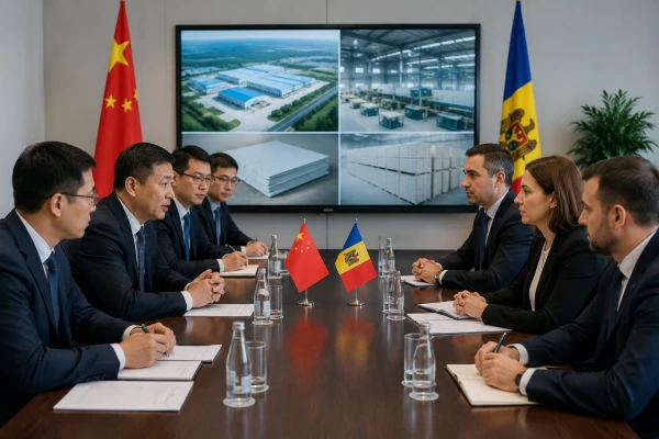A major Chinese manufacturer of building materials has expressed interest in expanding its operations in Moldova