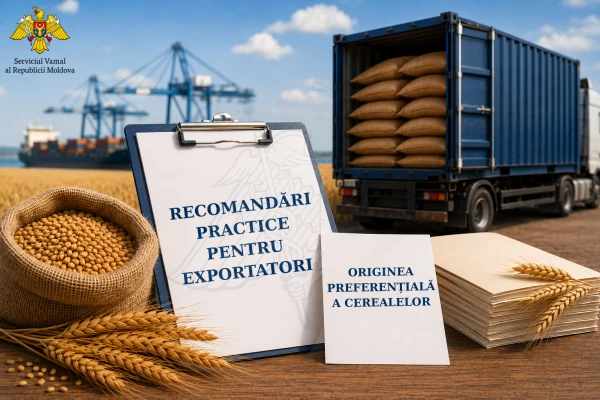 Serviciul Vamal a reamintit exportatorilor de cereale regulile privind confirmarea originii