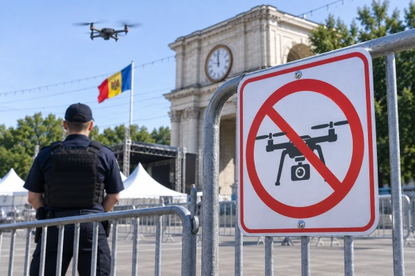 În Chișinău vor fi impuse restricții temporare privind zborurile dronelor și accesul în spațiile publice