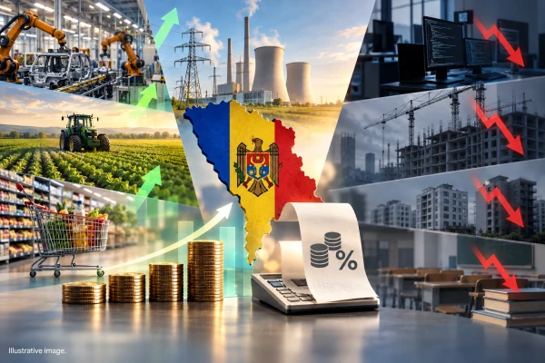 PIB-ul Moldovei a crescut cu 0,6% – și asta doar datorită impozitelor