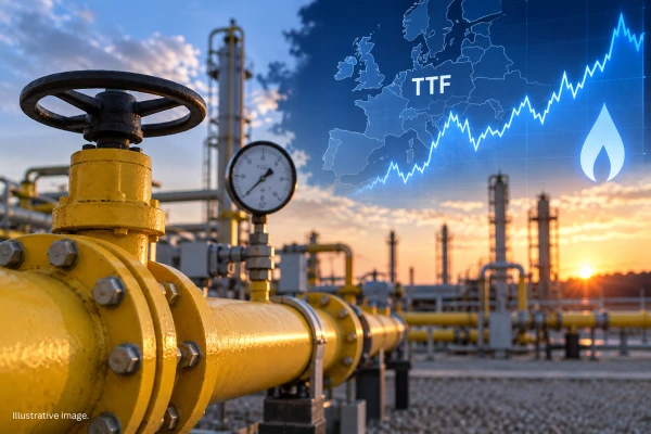 Prețul gazului pe TTF a crescut, pe 21 septembrie, până la 77,31 euro pe MWh