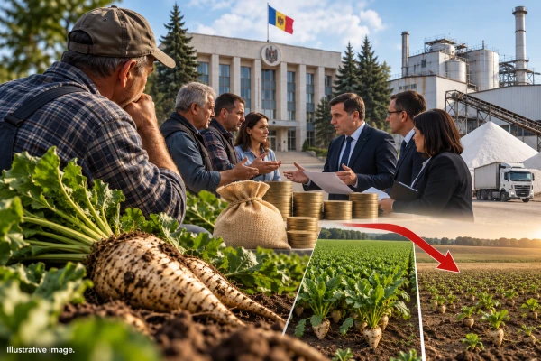 Suprafețele cultivate cu sfeclă de zahăr se reduc: de ce depinde viitorul producției de zahăr în Moldova
