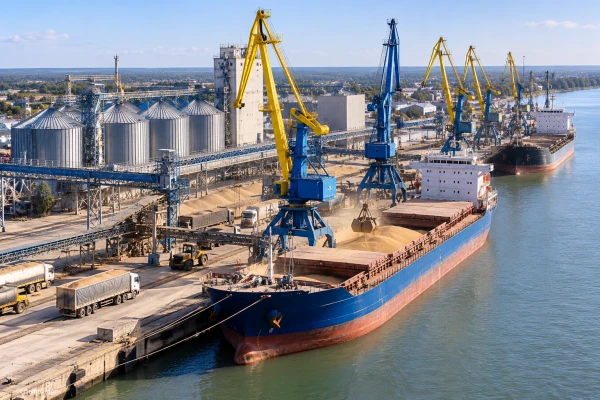 Porturile din Giurgiulești au manipulat peste 2,7 milioane de tone de mărfuri în primele nouă luni curent