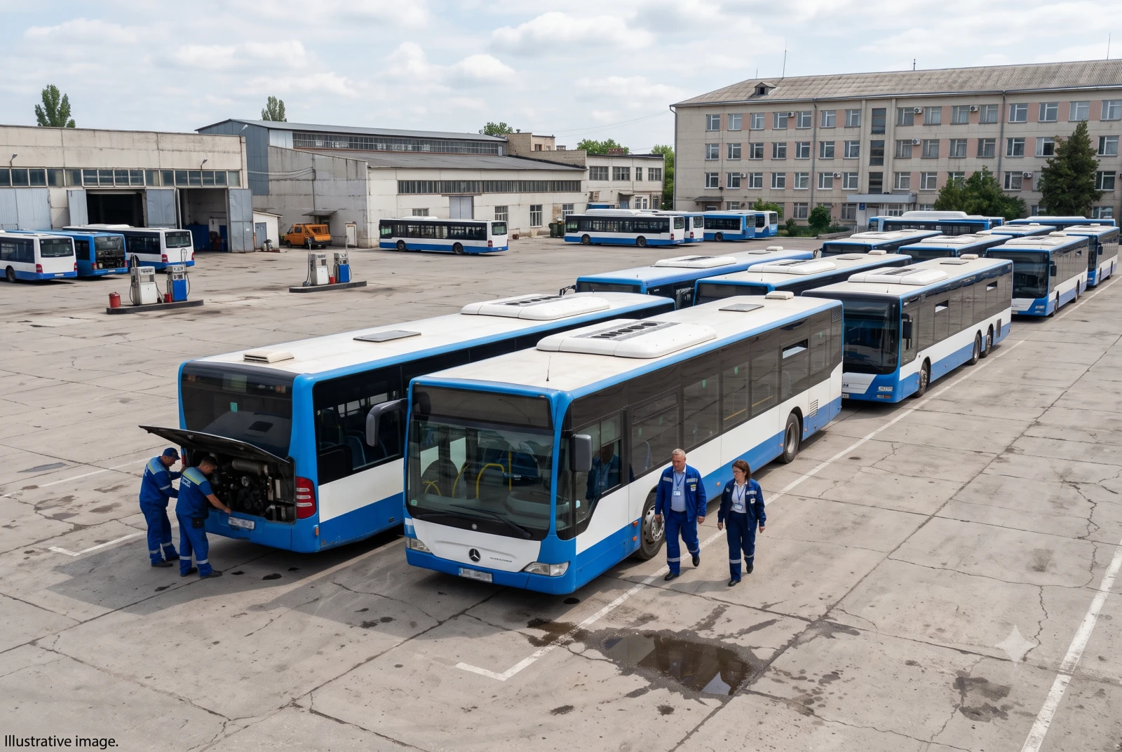 The city bus fleet will purchase 21 used buses for 38 million lei