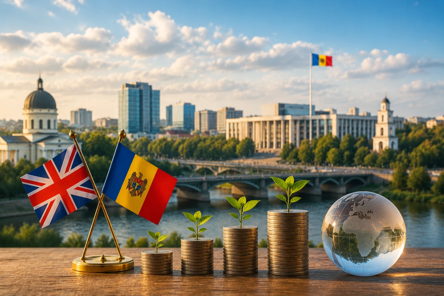 The United Kingdom is among the top three countries investing in Moldova's economy