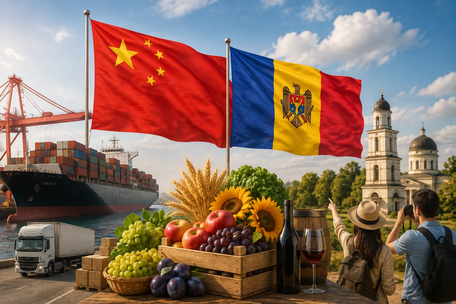 China va oferi asistență Moldovei în extinderea exporturile de produse agricole și în dezvoltarea turismului