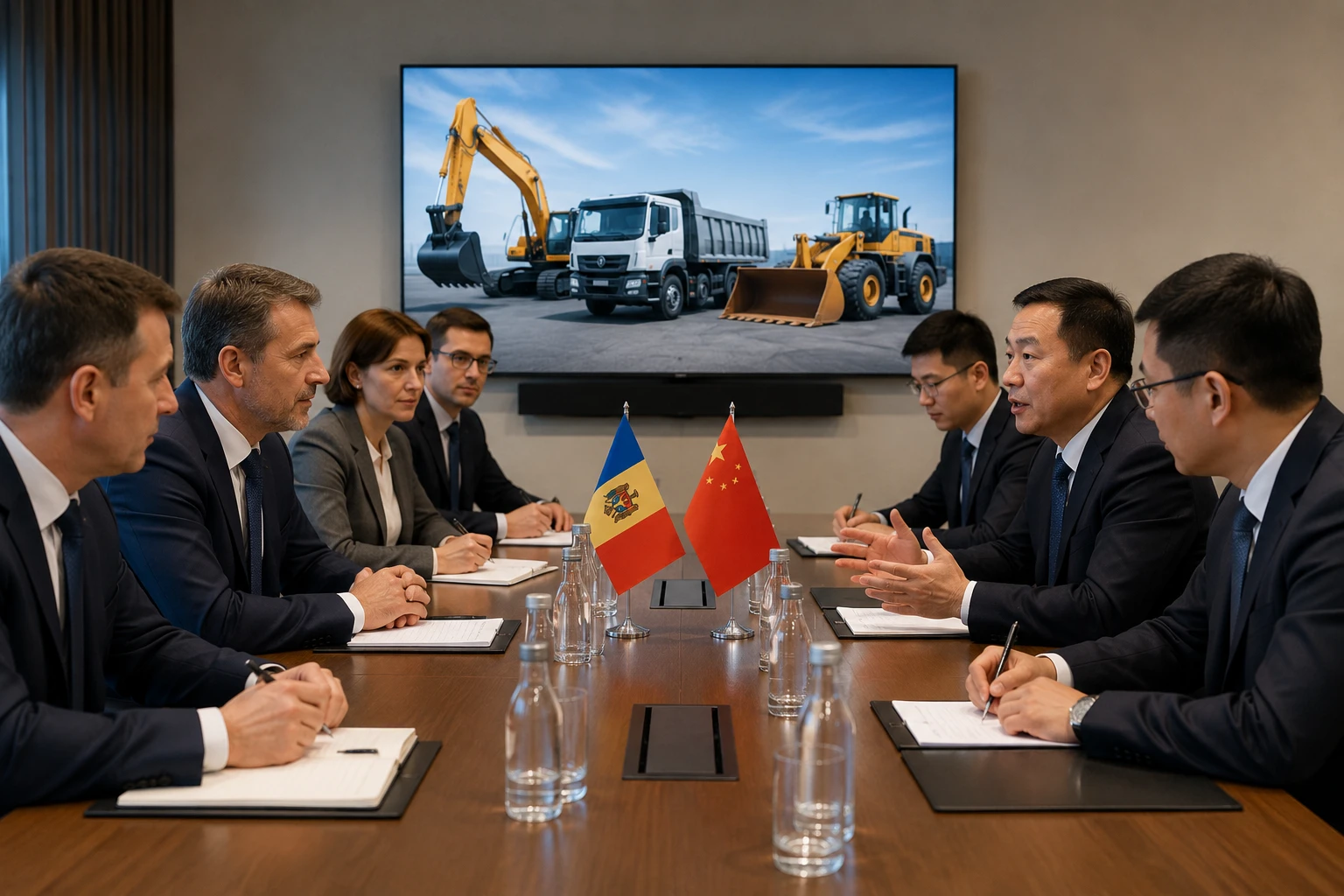 A Chinese company will explore the possibility of assembling heavy equipment and trucks in Moldova