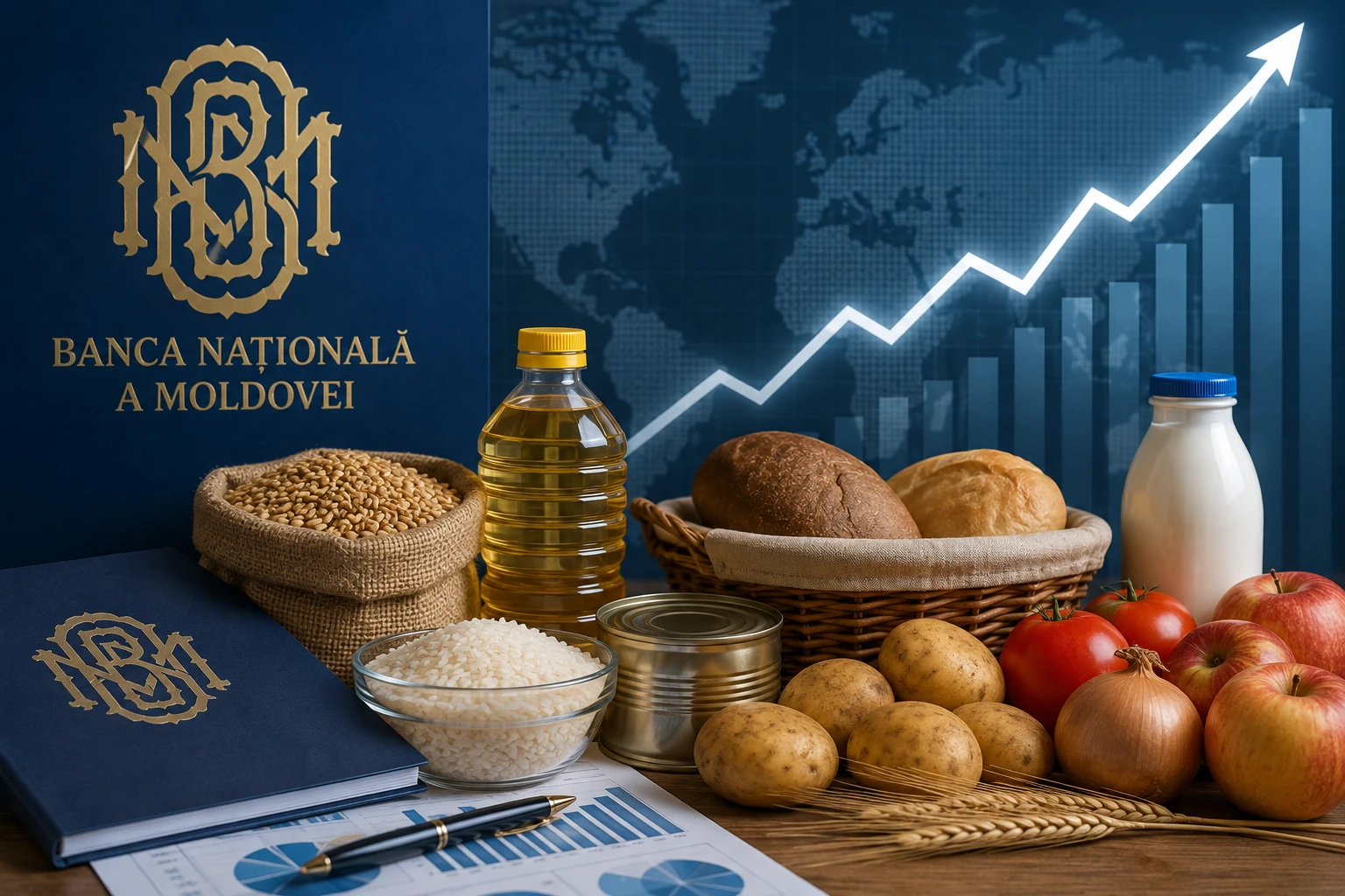 BNM prognozează o creștere a prețurilor mondiale la produse alimentare în perioada 2026–2027