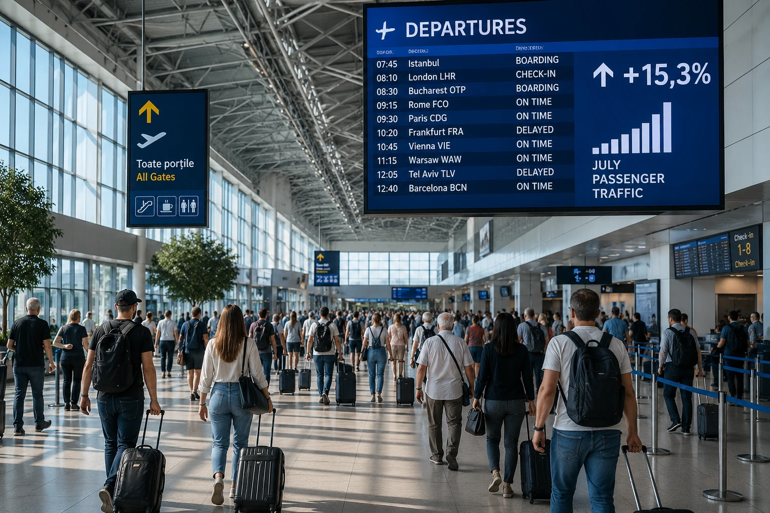 Access to the terminal at Chisinau Airport will be temporarily restricted from August 27 through 31