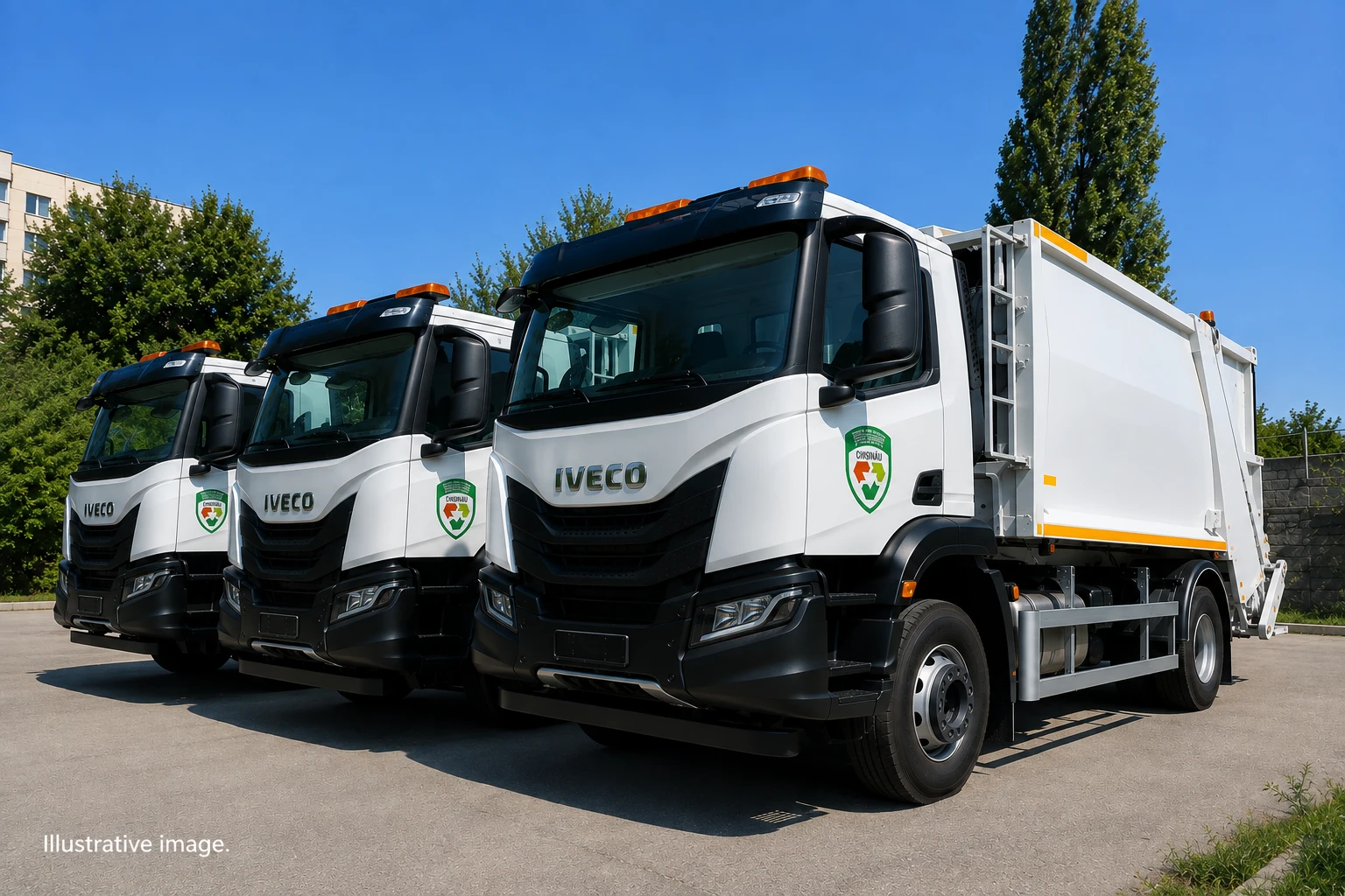Parcul auto al Autosalubritate a fost suplinit cu trei noi vehicule speciale IVECO