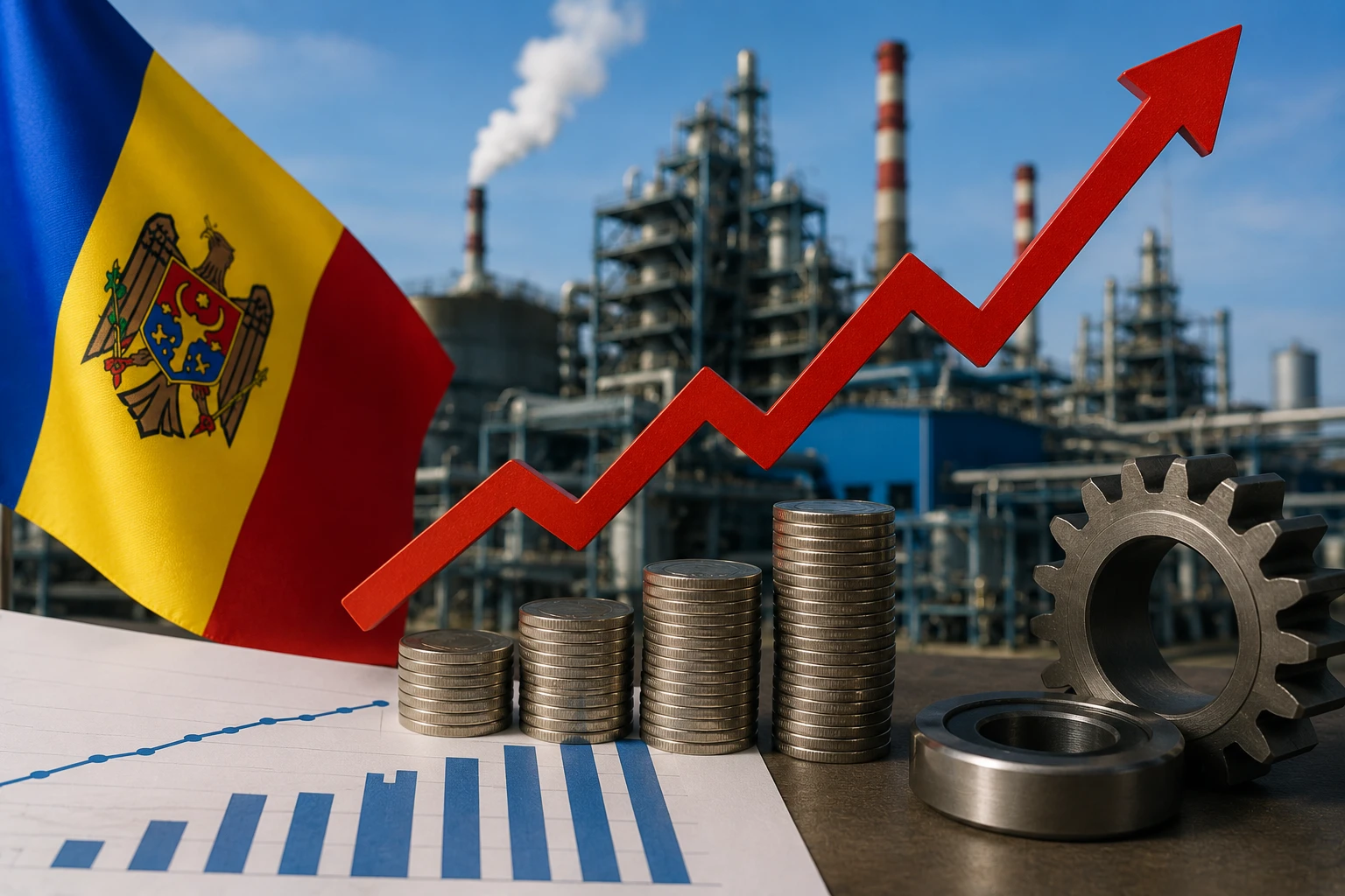 Prețurile de producție din sectorul industrial au crescut în luna iulie