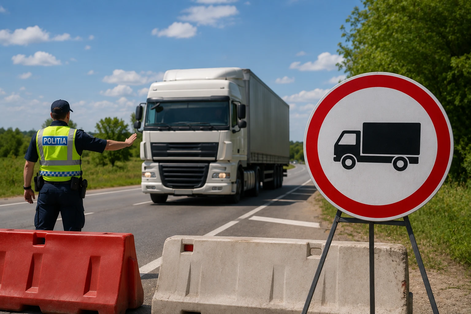 În opt raioane din Moldova și în Bălți a fost restricționată circulația camioanelor