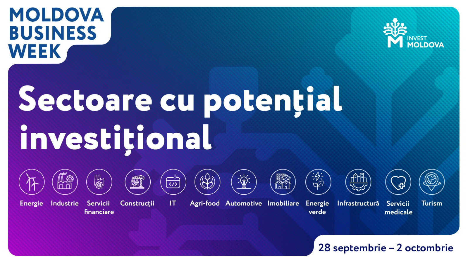 Sectoarele economice cu potențial investițional, pe agenda Moldova Business Week 2026