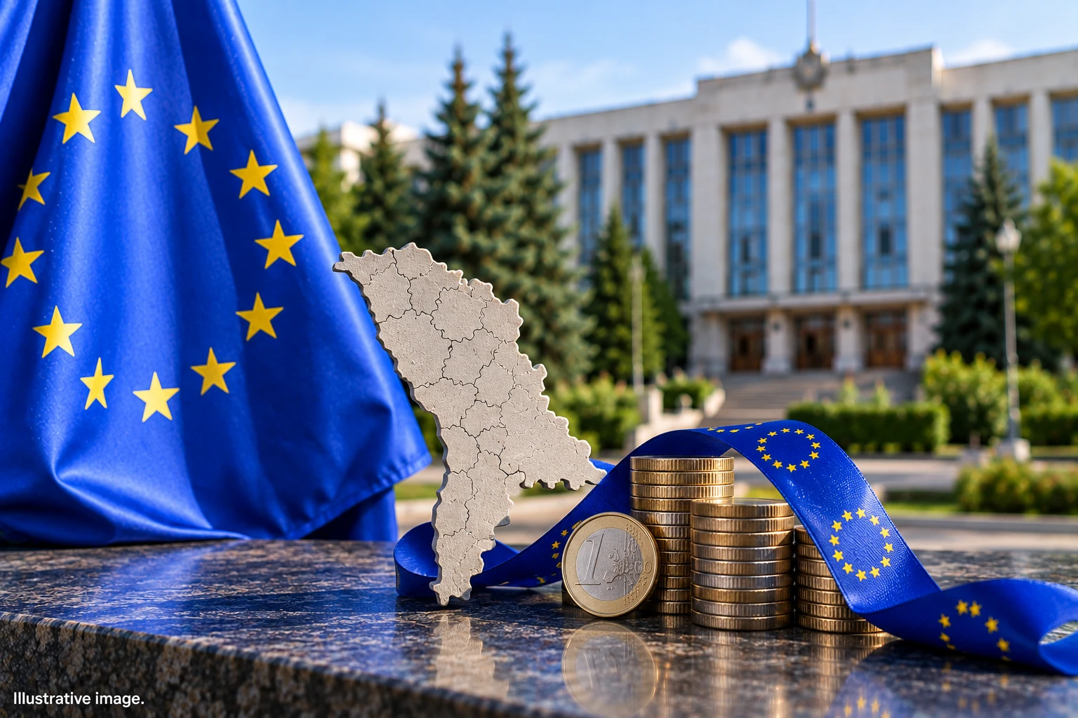 Moldova a primit 667,6 milioane de euro sub formă de sprijin bugetar în 2025
