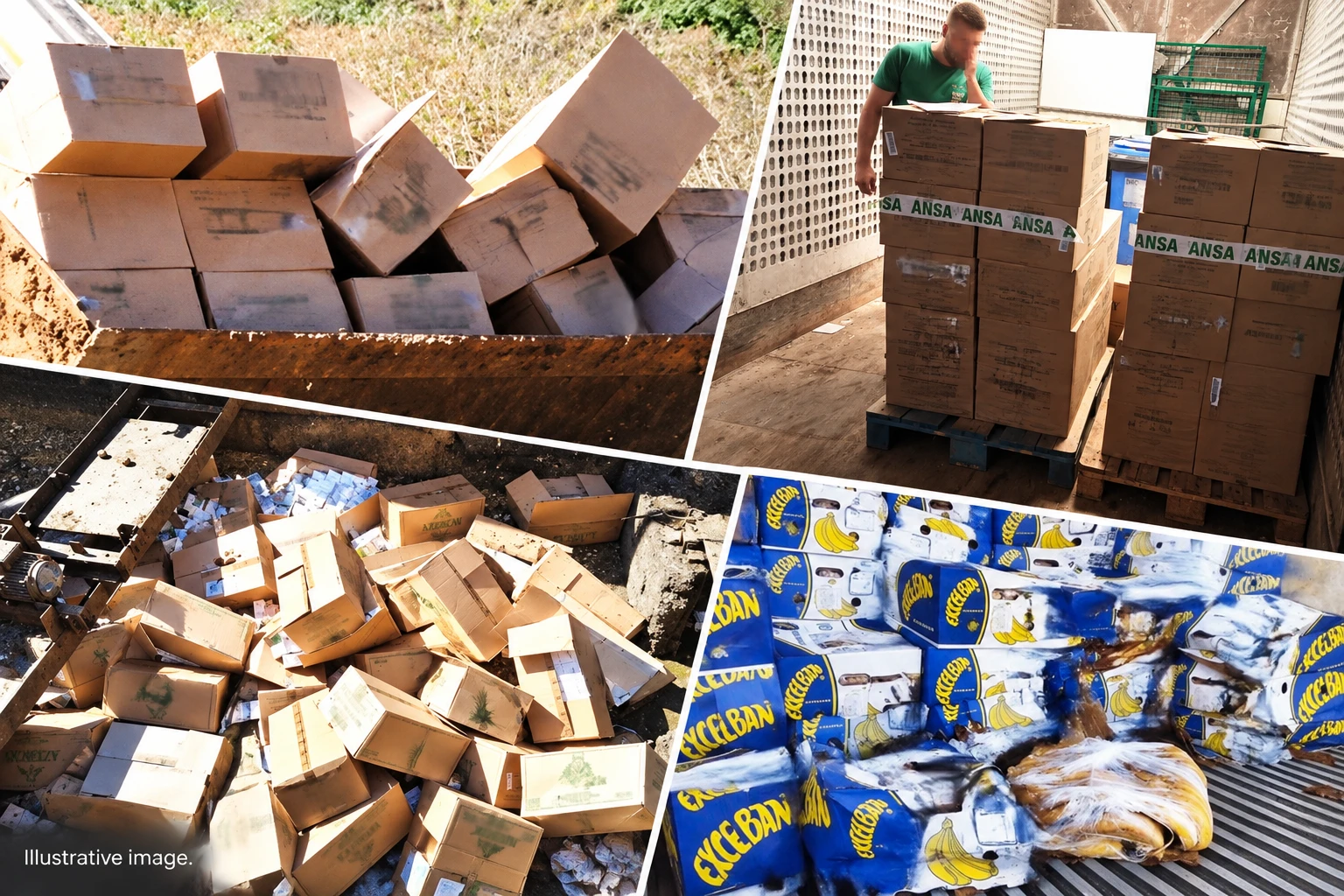 In Moldova, 24 metric tons of unsafe imported bananas and green tea were destroyed