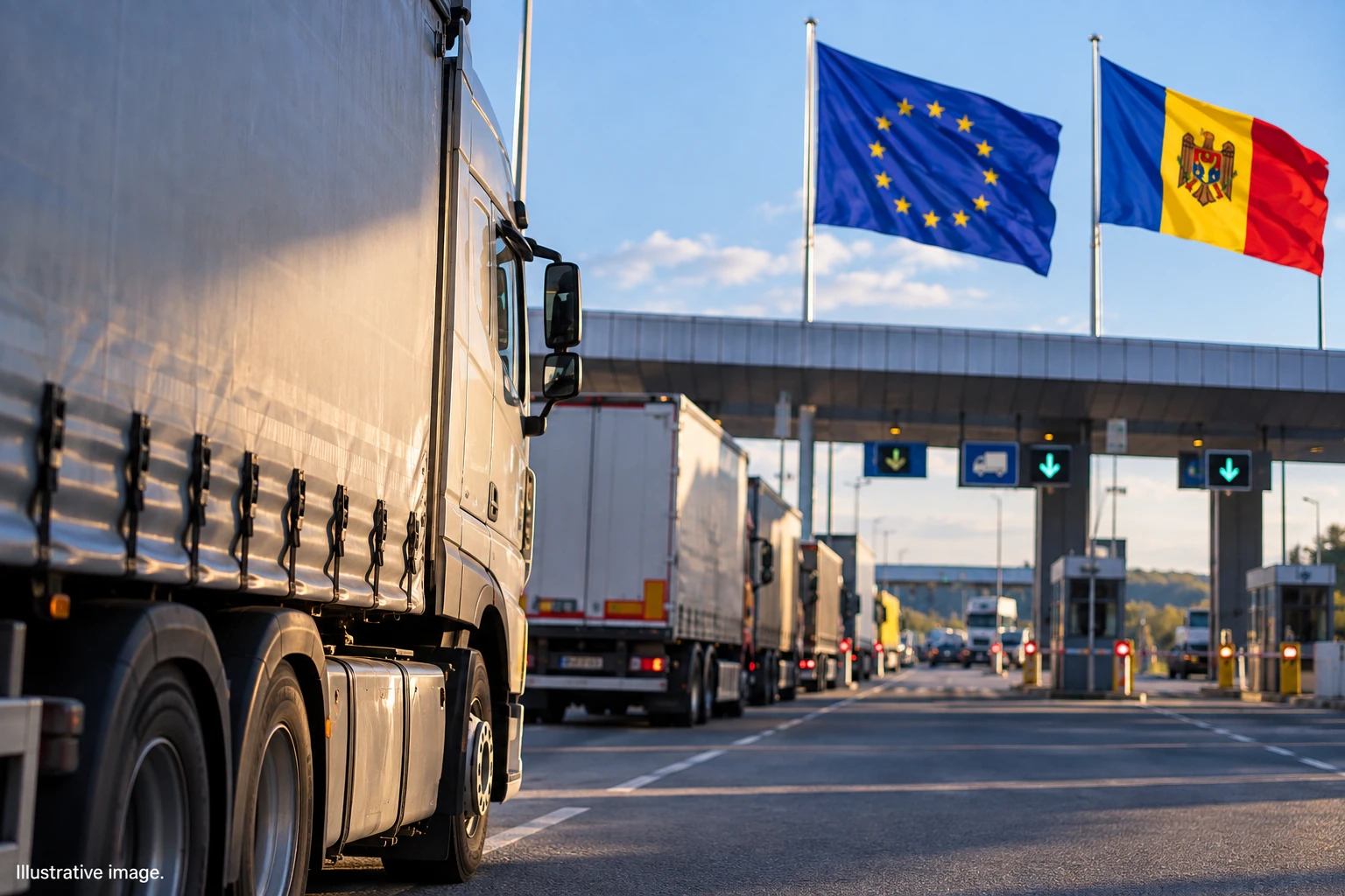 Aproximativ 85% din exporturile moldovenești către Uniunea Europeană sunt executate cu camioane