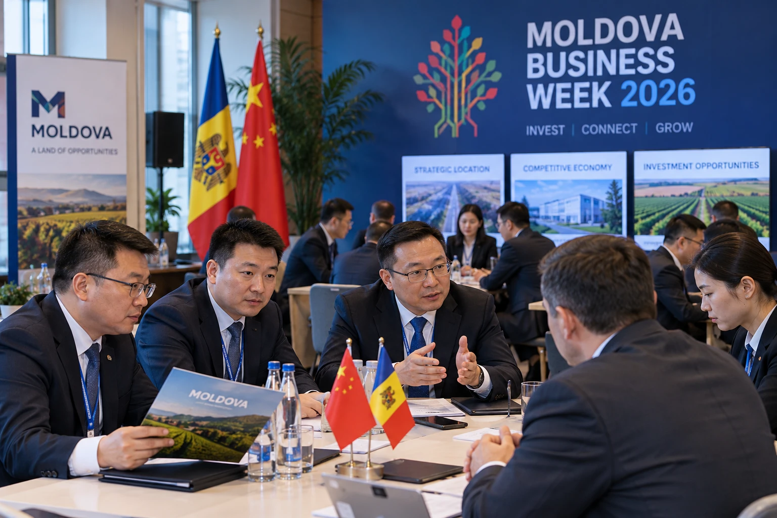 Antreprenorii chinezi analizează oportunitățile de investiții din Moldova în cadrul evenimentului "Moldova Business Week 2026"