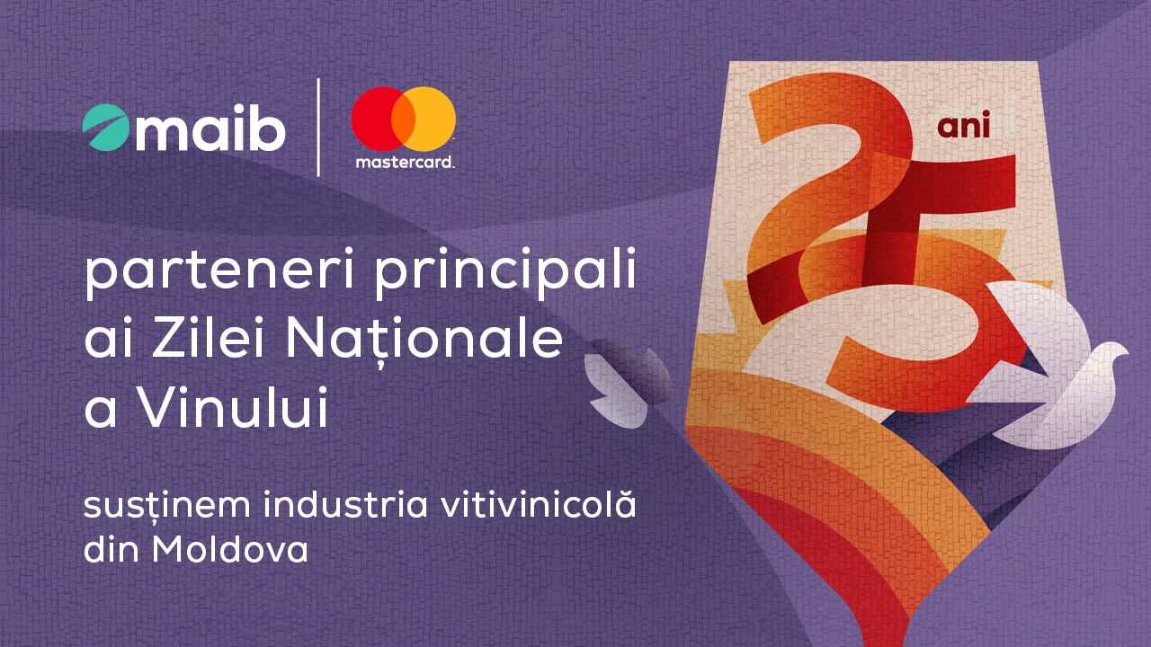 Maib și Mastercard, parteneri principali ai celei de-a XXV-a ediții a Zilei Naționale a Vinului