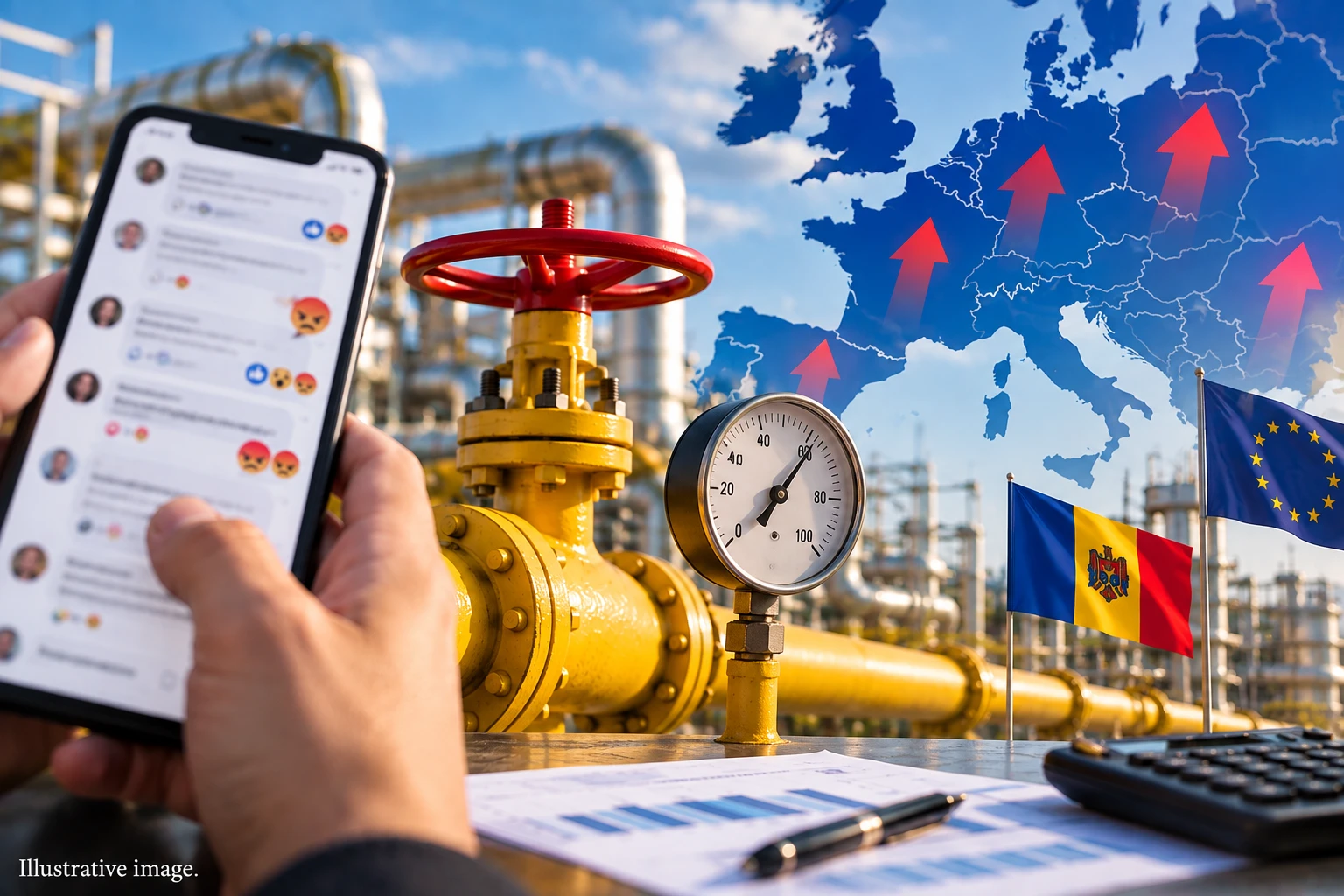 НАРЭ призвало объективно сравнивать цены на газ в Молдове и Европе