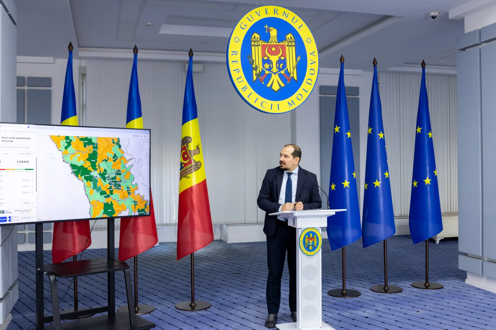 Guvernul a propus o nouă structură administrativă cu trei regiuni și 273 de primării