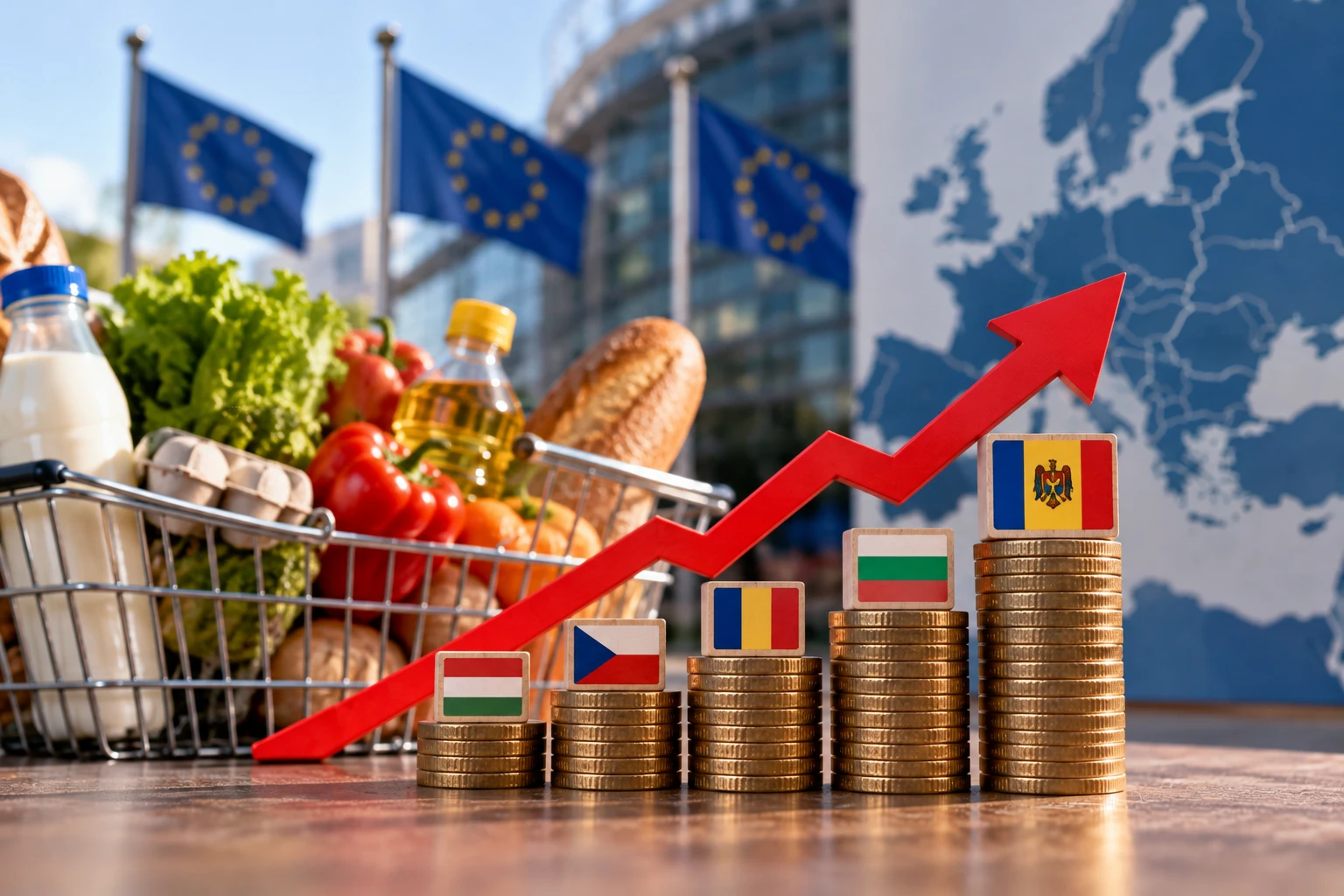 Moldova se numără printre țările cu cea mai mare inflație lunară din Europa și din regiune
