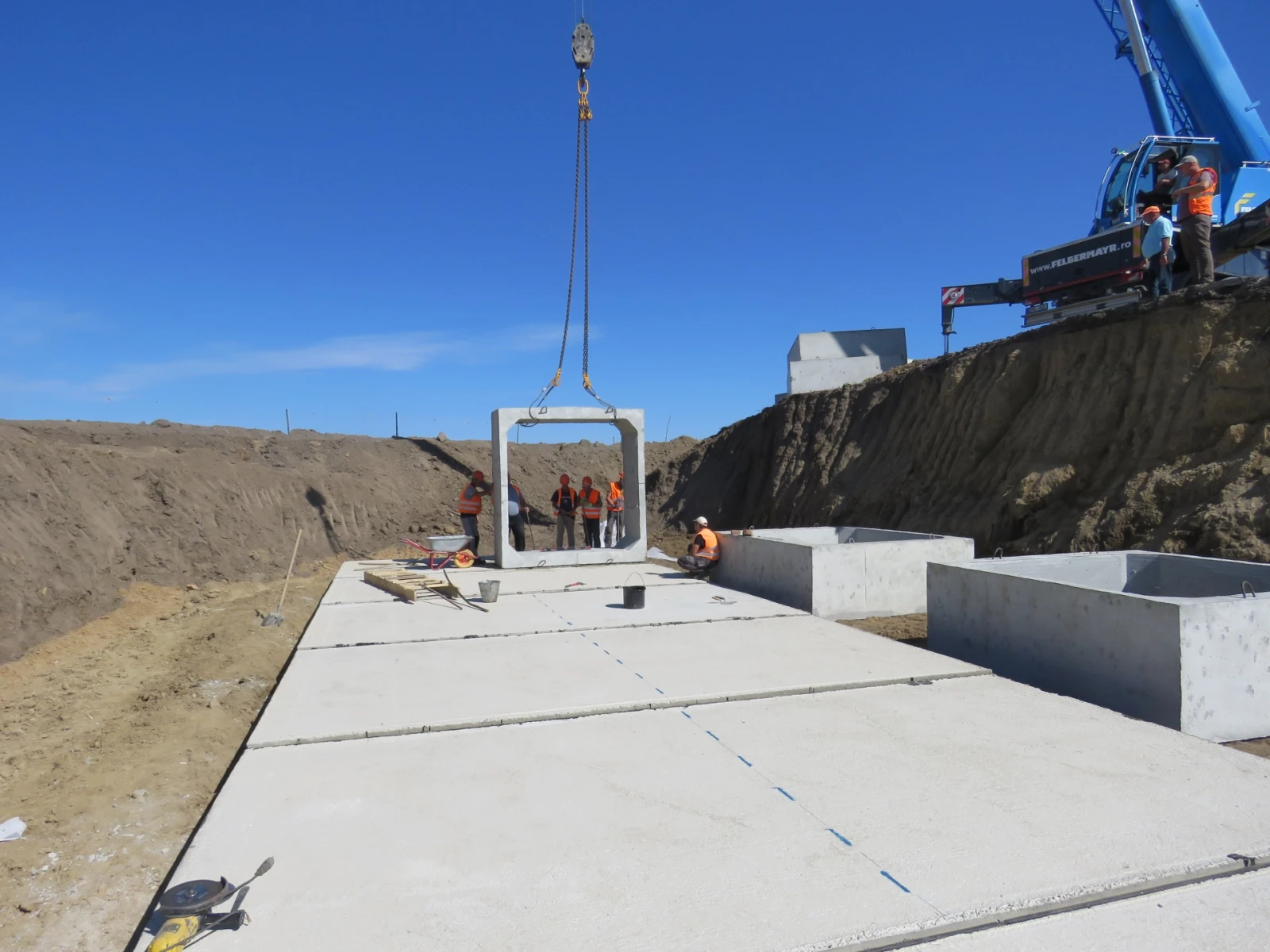 Construction of the bridge on Route R34.3 in the Cahul District is 45% complete