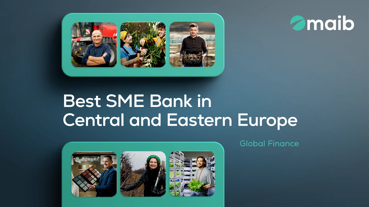 Maib named Best SME Bank in Central and Eastern Europe