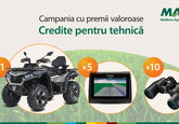 Ia un credit pentru utilaj agricol și participă la o tombolă cu premii valoroase