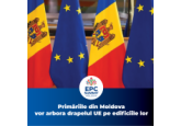 Primăriile din Moldova vor arbora drapelul UE pe edificiile lor