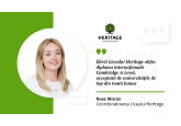 „Elevii Liceului Heritage obțin diploma internațională Cambridge A Level, acceptată de universitățile de top din toată lumea”