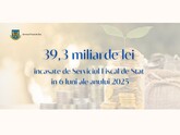 The State Tax Service&#039;s contributions to Moldova&#039;s national public budget in January-June 2025 amounted to 39.3 billion lei, exceeding the figures for the same period in 2024 by 13.2% (+4.6 billion)
