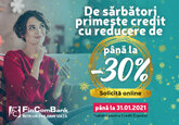 Reduceri de până la -30% la credite de consum de la FinComBank!