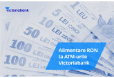 Acum faci Cash-in cu lei românești (RON) la 57 de bancomate Victoriabank din toată țara