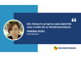 O mamă cu doi copii a rămas în propria casă datorită unui credit de la Moldindconbank