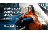 Maib предлагает автокредиты для бизнеса с фиксированной ставкой всего 8,99% годовых в леях