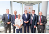 Arta Republicii Moldova, în centrul Vienei: lucrarea lui Pavel Brăila a fost inaugurată pe fațada Ringturm 