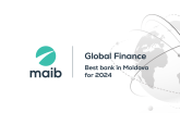 Global Finance named maib ”Best Bank in Moldova” for the ninth year in a row