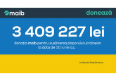 We continue to help Ukrainian refugees: in July maib donates 522 169 MDL to the account opened by the Government, summing up 3,409,227 MDL