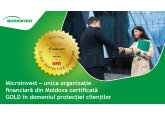 GOLD în domeniul protecției clienților – Microinvest unica organizație financiară certificată din Moldova 