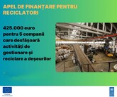 Moldova announces competition for funding of up to 425,000 euros for five companies engaged in waste management and processing