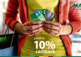 Achită cu cardurile din colecția GAMA și primește până la 10% cashback