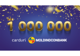 Moldindconbank – prima bancă din Republica Moldova care a emis 1 000 000 de carduri 