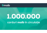 Maib -  peste 1.000.000 de carduri în circulație. Mulțumim clienților maib pentru alegere