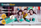 Maib liber relansează promoția privind dublarea ratelor la cumpărături cu 0% dobândă