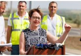 A fost dat în exploatare un tronson reconstruit al drumului Ciumai-Vulcănești de pe autostrada națională M3 Chișinău-Giurgiulești.